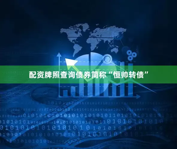配资牌照查询债券简称“恒帅转债”